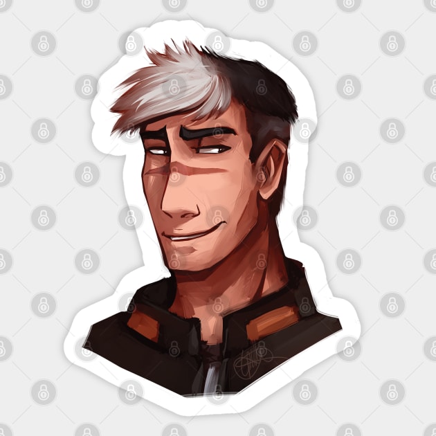 Simply Shiro Sticker by CrossRoadArt